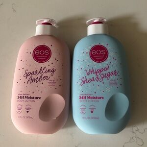 EOS holiday lotion bundle - whipped shea and sugar & sparkling amber